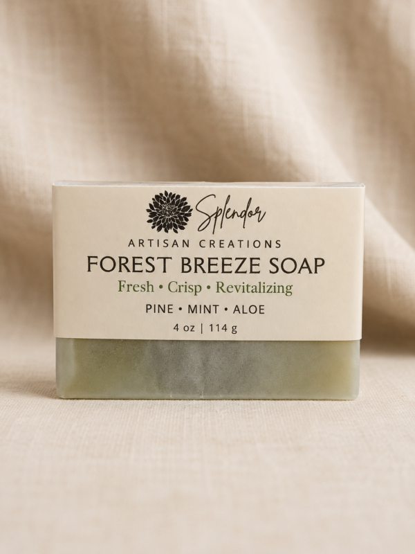 FOREST WEB Forest Breeze • Jabón Artesanal de Pino, Menta y Aloe Vera