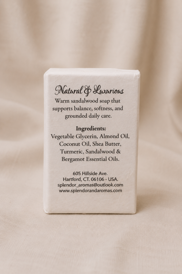 SANDALO INGREDIENTES 05.01 Sandalwood Artisan Soap