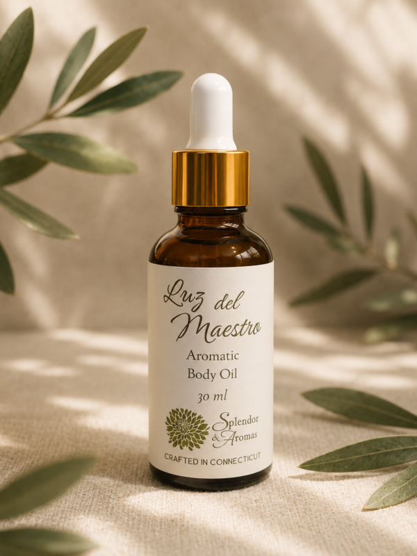 LUZ DEL MAESTRO INICIO Luz del Maestro • Aceite Corporal de Mirra e Incienso para Meditación
